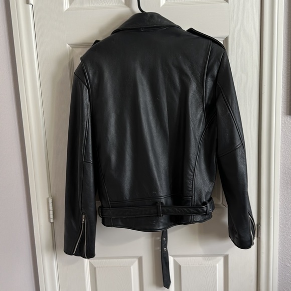 Leather Motorcycle jacket - Picture 2 of 4